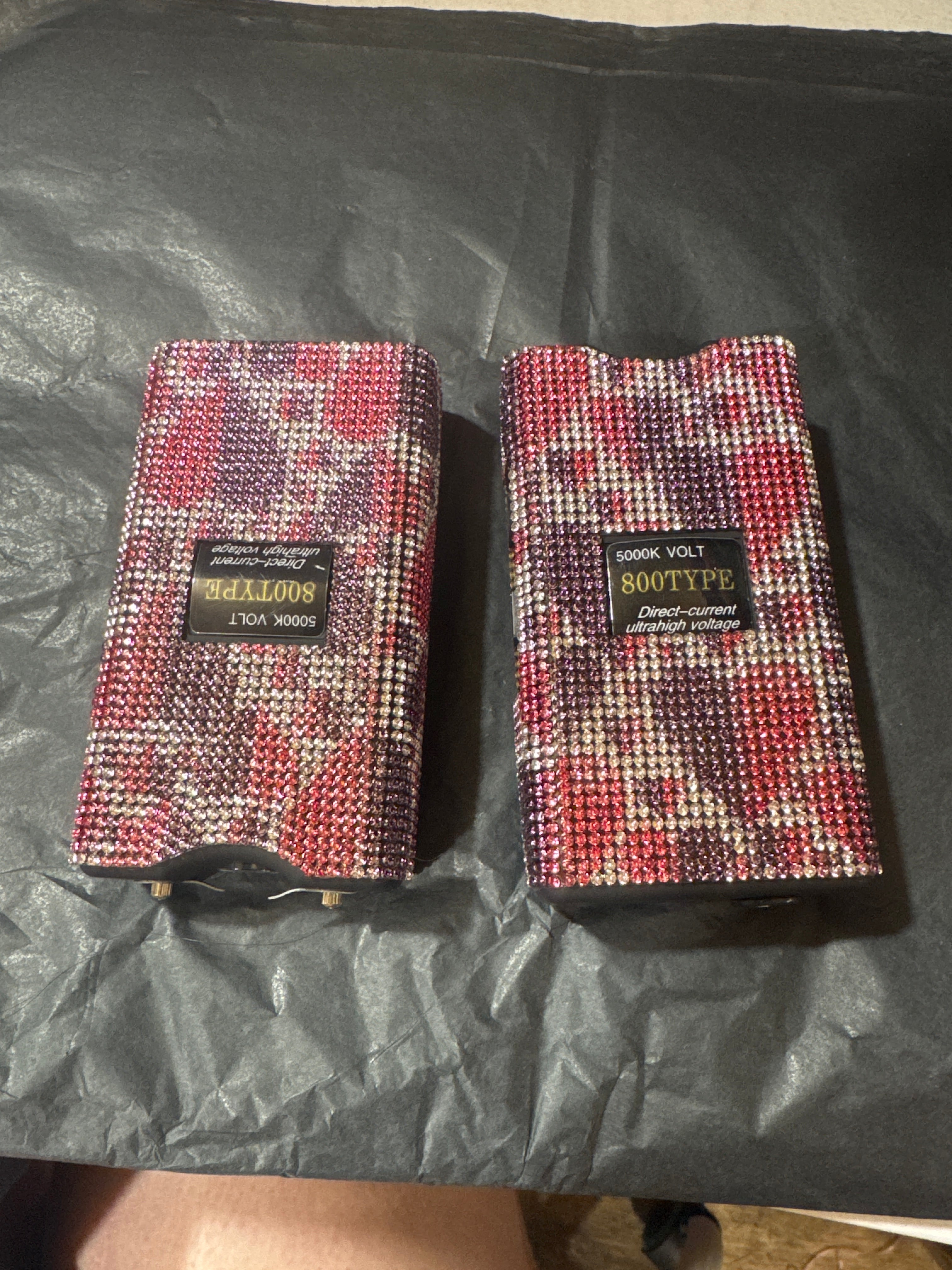 High-Voltage Rhinestone Stun Gun
